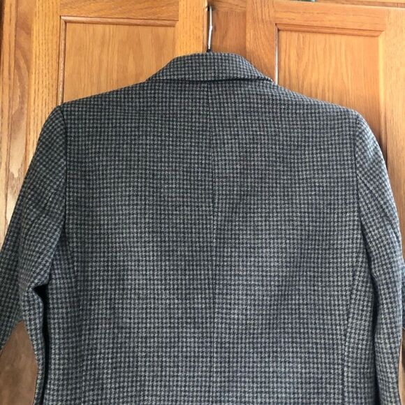 ZARA Oversized Two Button Plaid Blazer Jacket w/Elbow Patches Size XS - Picture 9 of 16